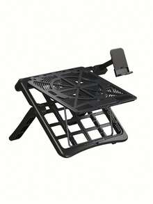 Laptop Riser Ergonomic Height Adjustable Stand | Built-In Phone Holder, Ventilated Cooling For Up To 17.3" Laptops | Compatible With Most Laptops (/HP) | Sturdy ABS Portable Space-Saving Desk Organizer For Office Home Travel