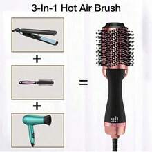 Hot Air Brush And Dryer, Professional Hair Dryer Brush, Perfect For Straightening, Curling, And Volumizing All Hair Types