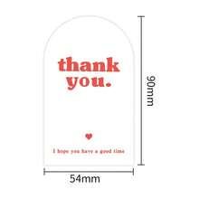 100张/包 简约英文感谢贴纸，粉色飞机图案，带封条，礼品装饰标签贴纸，适用于派对、礼品、纪念品、烘焙包装 - 彩色 - 查看 7