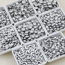 10/20pcs Stainless Steel Hollow Pendants, Assorted Styles, For DIY Jewelry Making, Beading Craft Supplies - DIY - View 3