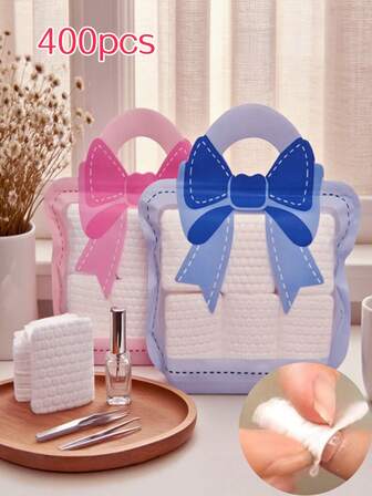 400 st/set luddfria nagelvåtservetter, mjuka non-woven aceton-nagelvåtservetter för nagelförberedelse, borttagning av gellack, rengöringsservetter för ögonfransförlängning, perfekt för daglig nagelrengöring och borttagning