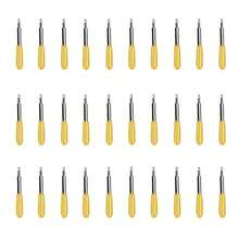 7片/30片装替换刀片，兼容Explore Air 2刻字机刀片，30度切割刀片，适用于刻字机、绘图仪、Maker Expression刻字机（黄色）