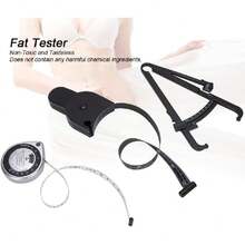 Medidor de Grasa Corporal, Kit de Cortapelos para Medir Grasa, Regla de Medición de IMC de Mano para el Cuerpo para Cintas Métricas Cintura Y El Pecho De La Familia,38265100 - Multicolor - Ver 2