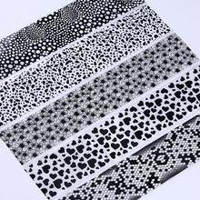 Leopard Print Nail Transfer Stickers, Sexy Retro Nail Stickers With Flower, Heart, And Star Patterns, Holographic Nail Art Paper Transfer Foil Nail Stickers.