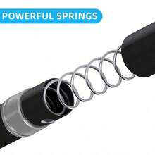Extendable Spring Rods Loaded Telescopic Net Voile Tension Curtain Rail Pole Net - Black - View 10