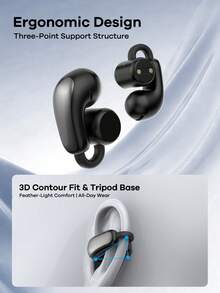 REMAX Open-Ear Clip Bluetooth Earbuds With ANC, 7H Playtime, IP65 Water & Sweat Resistant; Sports Earbuds; Gaming Headset; Headphones - F18A - 查看 5