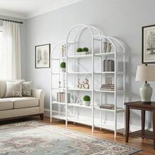 Bookcases - White + MDF+Metal + Modern - View 4