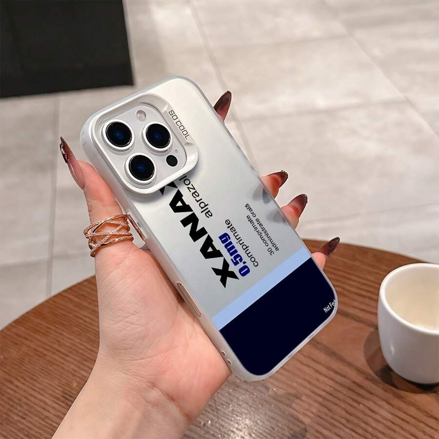 X-XANAX Funda de teléfono para píldoras de relajación compatible con iPhone 16, 15, 14, 13, 12, 11 Pro Max, X, XR, XS Max, 8, 7 Plus, con un acabado mate resistente a los golpes. - Color 1 - Ver 1