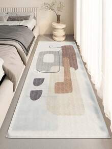 Geometric Pattern Luxurious Minimalist Style Indoor Decorative Rug, Faux Wool Material Living Room Sofa Carpet, Bedroom Rug, Bedside Anti-Slip Mat, Dining Room Kitchen Carpet, Office Chair Pad, Entryway Doormat, Outdoor Camping Blanket - Multicolor-1 - View 15