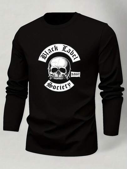 1pcsMen's Black Label Society - BLS Logo Heavy Metal Graphic T-Shirt - Beige & BLS Print - Long Sleeve Round Neck - Casual Winter Warmth - Regular Fit - Music Fan Apparel For Concerts & Casual Attire180gMen's T-Shirt 100% Cotton Drop Shoulder Autumn Thick Sturdy Work-Casual​Men's T-Shirt 100% Cotton Drop Shoulder Autumn Thick Sturdy Work-Casual​