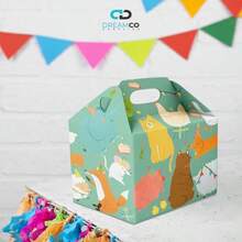 25 Cajas Lonchera Cartón Caple Lunchbox Comida Postre Dulce temátatica personalizada: CUMPLEAÑOS - como en la foto - Ver 2