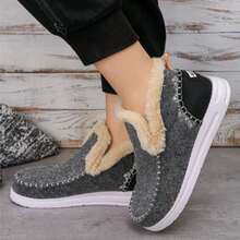 Women's Plush Warm Ankle Boots For Winter - 灰色 - 查看 3
