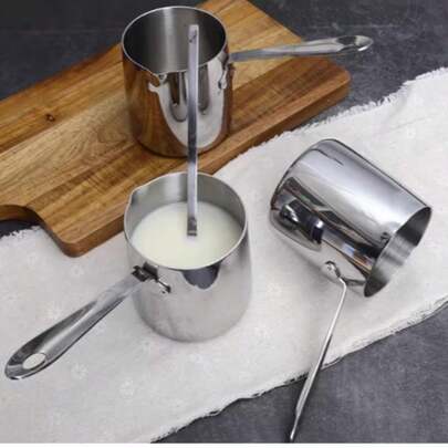 3pcs/Set Stainless Steel Coffee Pot, Milk Pot, Chocolate Pot, Hand Drip Coffee Maker