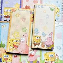 SpongeBob SquarePants 4 piezas y Bloc de notas largo de Patrick, cuaderno de estudiante lindo de dibujos animados no adhesivo, de vuelta a la escuela, regalo perfecto para fiestas y días festivos (estilo aleatorio) - Multicolor - Ver 7