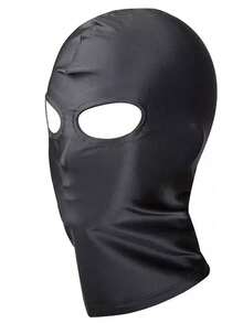1pc Black Full Face Mask | Adjustable Soft Breathable Balaclava - Suitable For Cosplay, Costume Parties, All Seasons - Unisex Mask