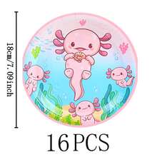 7/9 Inch Red Salamander Disposable Tableware Set, Includes Paper Plates And Cups, Suitable For Holidays, Weddings, Engagements, Birthdays, Parties, And Celebrations - Multicolor - View 11