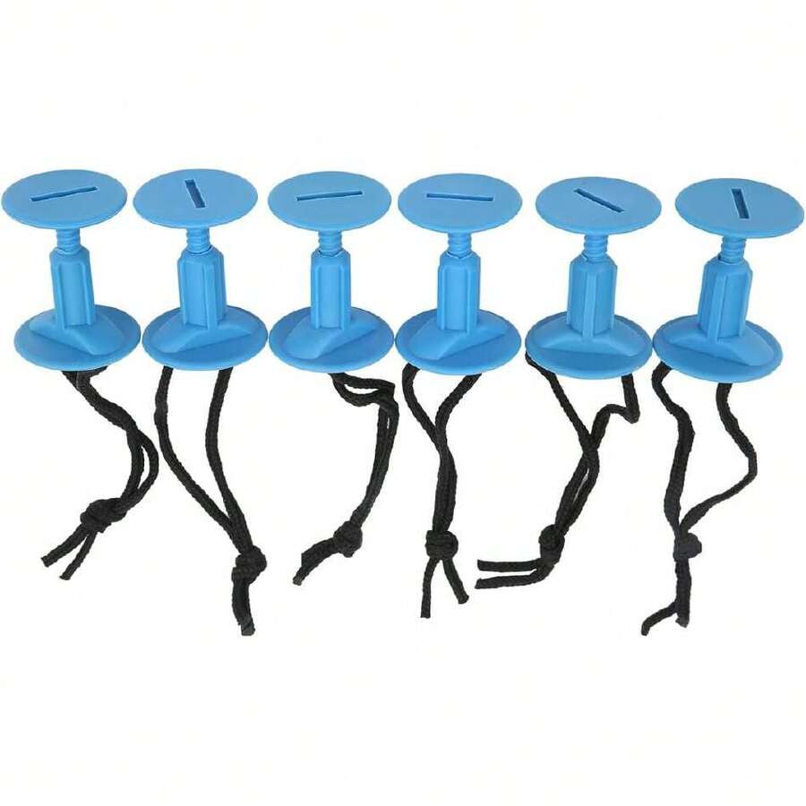 Surf Rope Plug 6Pcs Tabla de Surf Leash Leg para Tabla de Surf Paddle Body Board Tabla de Surf Accesorio,38260671 - azul real - Ver 1