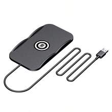 TAFDIUR 硅胶车载无线充电硅胶防滑垫，第二代同款，通用车载无线充电器，兼容 11/12/13/14/15/16/17 Pro Max、Mini，15W 无线充电器，兼容 Galaxy S25/S24/S23/S22/S21 Ultra/Plus，便携式感应充电器，情人节礼物 - 黑色 - 查看 11