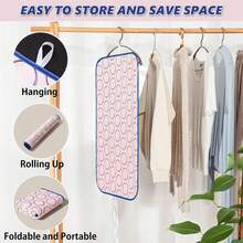 1pc Portable Thick Heat-Resistant Ironing Mat - Large Size Table Top/Countertop Ironing Blanket, Over-The-Door Steamer Pad, Washer Dryer Mat, Foldable Travel Ironing Pad For Handheld Steam Irons