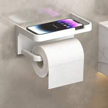 1pc Bathroom Wall-Mounted Tissue Box, Toilet Paper Holder, Washroom Facial Tissue Dispenser