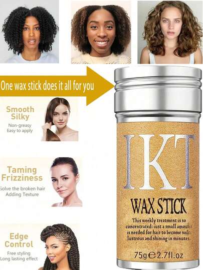 5 Pcs Hair Wax Stick Styling Comb Kit,1Unisex Hair Comb And Beard Brush,For Smoothing Ponytail And Teasing Hair Brush,1IQH Hair Wax Stick,For Smooth Wigs And Frizz Hair,1Hair Brush For Comb Hairline,1Edge Brush For Keep Hair Edges Smooth,1Comb For Separatding Styling,Essential For Home