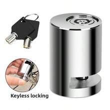 1pc Bicycle Disc Brake Lock, Mountain Bike Anti-Theft Lock, Motorcycle/Electric Bike Disc Brake Lock, Cycling Equipment Lock, It Can Be Locked Without A Key, Making It Simple And Convenient.