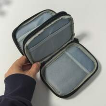 Portable Soft Protective Pouch For External Hard Drive, Compact & Versatile, Can Store Data Cables/USB Drives/Digital Accessories, Convenient For Travel, Water-Resistant & Durable