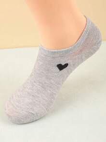 15 Pairs Unisex Heart Pattern Breathable Low-Cut Socks, Fashion Versatile Casual Socks, Invisible Socks, Moisture-Wicking Minimalist Style, Suitable For All Seasons And Occasions - Multicolor - View 10