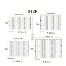 1 Set Transparent Test Tube Vase, Hydroponics Planter, Flower Vase Decor, Home Decoration, Holiday Gift - Clear - View 11