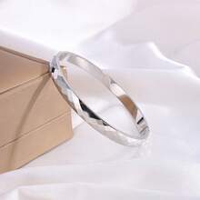 造型精美的多面切割手镯 | 不锈钢材质，尽显精致优雅，适合日常佩戴和送礼场合 - 手鐲 - 查看 3