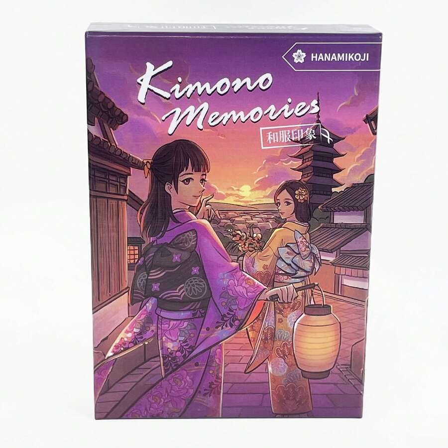 Bộ bài Kimono Memories | Phiên bản tiếng Anh & tiếng Trung | Hình minh họa tinh tế | Chơi 2 người, 20 phút vui vẻ | Món quà sinh nhật hoàn hảo. - Những kỷ niệm Kimono - Xem 1