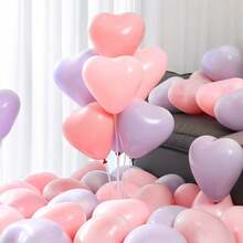 21/46 piezas Set de globos de látex con forma de corazón de macarrón suave y romántico en tonos pastel, adecuado para citas de pareja, declaración de amor, ceremonia de propuesta, boda, temporada de bodas, fiesta de cumpleaños, compromiso, San Valentín, despedida de soltera, cumpleaños, aniversario, propuesta, boda y otras decoraciones para fiestas - Multicolor - Ver 10