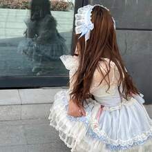 1件洛丽塔发箍，可爱百搭的蕾丝女仆蝴蝶结头饰，适合日常佩戴