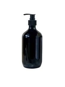 半个黑色皂液器，带泵台面乳液瓶，浴室液体皂液器，洗手液容器，浴室台面按压式皂液器，可重复灌装洗发水、护发素、沐浴露的空瓶，浴室配件 - 彩色 - 查看 12