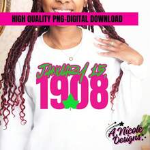 January 1908 PNG Download AKA Sorority (Digital Download) - 黑色 - 查看 8