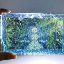 新款亚克力水波纹砖装饰，动漫周边《萤火虫的葬礼》，美丽湖景，动漫迷礼物，生日礼物，完美礼物 - 彩色 - 查看 4