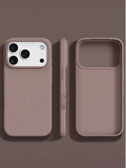 High-Quality Liquid Silicone Phone Case With Concave Button Design, Soft Waxy Texture, Skin-Friendly And Comfortable, Suitable For IPhone 17 Air, 16, 15, 14, 13, 12, 11 Pro Max