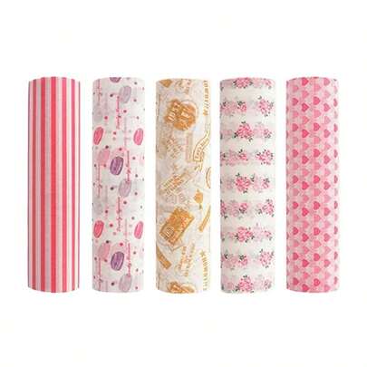 50 hojas de papel de envoltura de alimentos a prueba de grasa de colores para hornear, envolver sándwiches, hamburguesas, forrar cestas de aperitivos