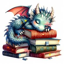 1pc/2pcs/3pcs Durable Long-Lasting Heat Transfer Stickers With Small Dragon In Ocean Book Patch, For DIY T-Shirts, Sweatshirts, Jeans, Hoodies, Backpacks, Jackets, Handbags, Pillows - Multicolor - View 1