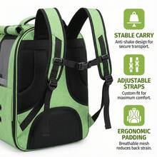 IISVGE Rucksack-Transportbox für Vögel (geeignet für kleine bis mittlere Vögel: Wellensittiche/Nymphensittiche/Unzertrennliche) - atmungsaktiv belüftet, Freihände-Outdoor-Reisekäfig mit Sonnenschutz, Anti-Pickmaschengewebe, leicht zu reinigendes Design, verstellbare Träger. Ideal für Abenteuerreisen/Tierarztbesuche. Haustier-Handtasche. Valentinstag Geschenk. - Verschiedenfarbig - Übersicht 9