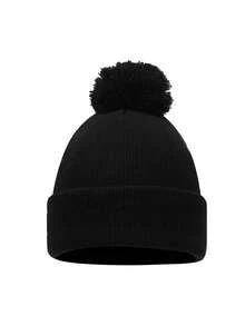 1pc Unisex Knitted Hat, Customizable Versatile Winter Beanie, Suitable For Autumn/Winter Daily Wear, Also Makes A Great Gift - Multicolor - View 7