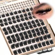 Volume Manga Lash Clusters With Spikes Wispy Cluster Eyelash Extensions Fluffy Anime Eyelashes Clusters With Bottom Lashes Clusters Fairy Individual Lash Extension (D Curve 12-18mm 213 Pieces) - MàuL - Xem 2