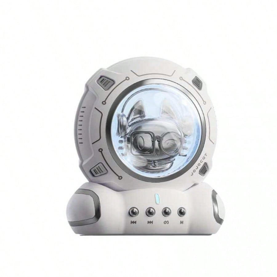 Mini Altavoz Bluetooth Portatil 5W Diseño Espacial Recargable USB Soporte TF y Manos Libres