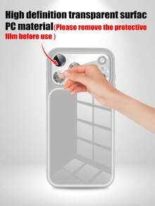 極簡 DIY 定製照片手機殼，適用 17 Pro Max/16，磁吸磨砂殼，全鏡頭保護，適用 S26/S25，防震防刮 - 銀色 - 查看 6