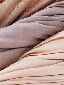 1件装女士时尚简约柔软纯色头巾，穆斯林纯色长款头巾，阿拉伯穆斯林针织头巾，针织头巾，轻盈透气，适合所有季节 - 軍綠色 - 查看 4