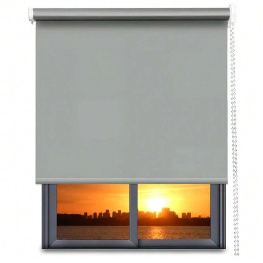 CYPNNANWEI Persianas Enrollables 100% Blackout Free Stop Cortinas Desplegables Cortinas Tejidas con Aislamiento Adecuadas para el hogar y la Oficina Blanco 140An x 180Al cmFashion - 219617112 - Ver 1