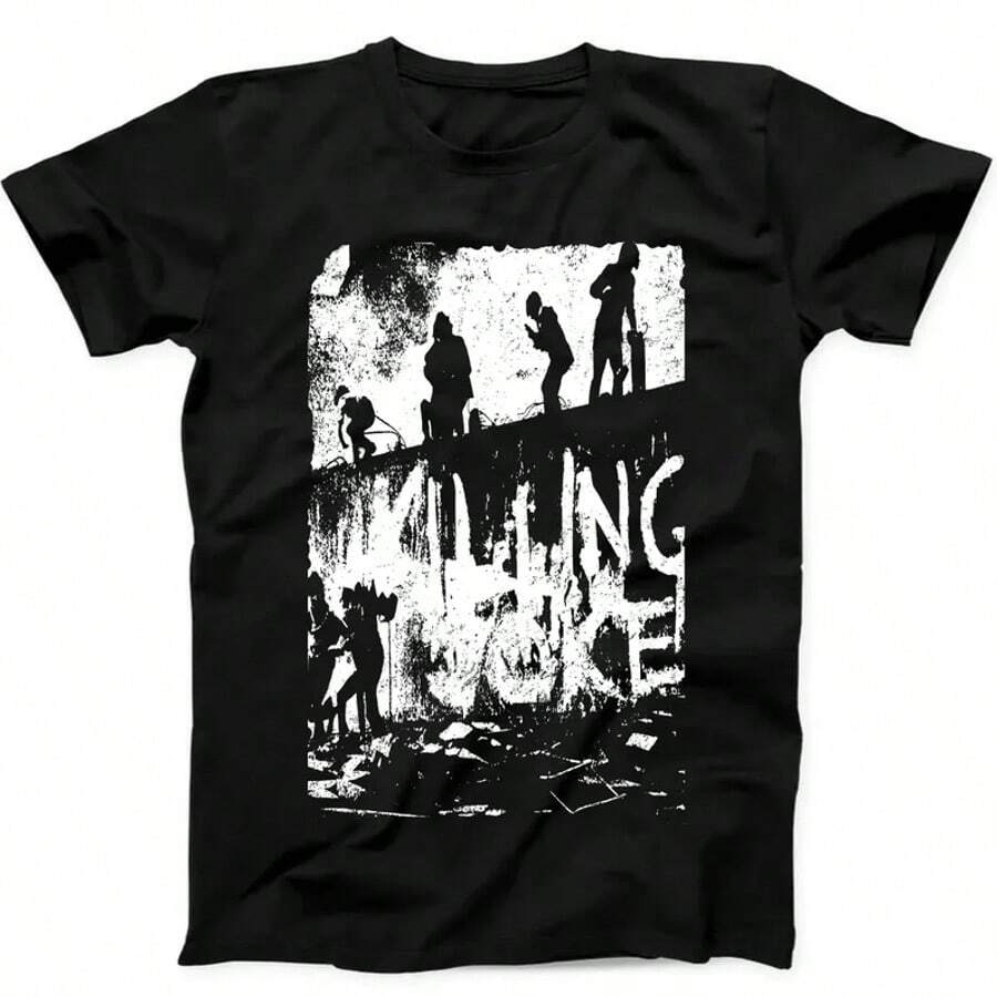 Killing Joke Punk Rock 1st Album Music Top Gift Black Tee T Shirt B447 - 黑色 - 查看 1