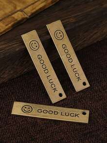 个性化定制 2026 新款纯黄铜幸运笑脸迷你尺汽车钥匙扣吊坠小铜尺复古怀旧返校季