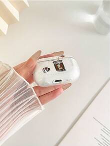 咖啡色透明时尚蓝牙耳机保护套，兼容 保护套、耳机、Pro 3 保护套、Pro（第二代）、3、Pro、1/2、4 保护套 - 彩色 - 查看 4