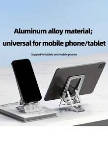 Adjustable Alloy Aluminum Metal Phone Holders Card Stand Portable Phone Holder Fits All Smartphones And Tablets Universal Smart Phone Accessory Multi-Angle Durable Lightweight Design Phone Stand Tablet Support Fashionable Accessory Sturdy Structure Valentine's Day Gift - Multicolor - View 2